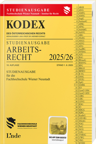 KODEX Studienausgabe Arbeitsrecht FH Wr. Neustadt 2025/26