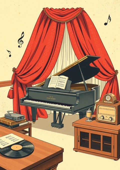 Notenheft: DIN A5 Notenlinienheft | 60 Seiten mit 12 Notenzeilen / Systeme pro Blatt | Papier 90g/m&sup2; | Musikheft mit Notenlinien - Jakob Welik