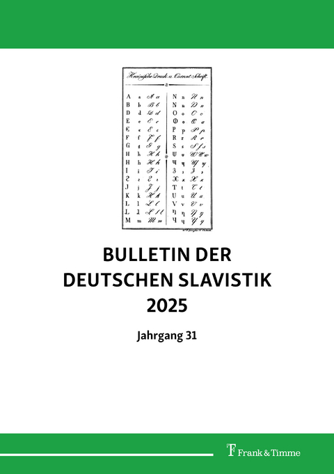 Bulletin der deutschen Slavistik 2025 - 
