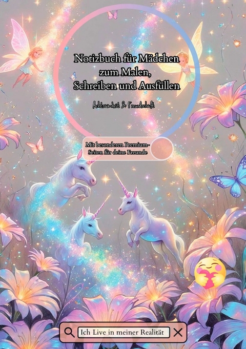 Notizbuch f&uuml;r M&auml;dchen zum Malen, Schreiben und Ausf&uuml;llen Achtsamkeit &amp; Freundschaft - Jamila- Jennah Adam - Sallam