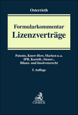 Lizenzverträge - Pfaff, Dieter; Osterrieth, Christian