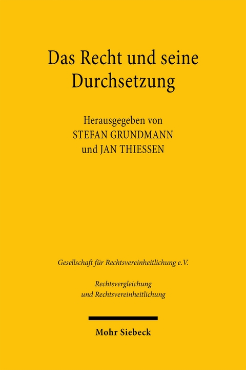 Das Recht und seine Durchsetzung - 
