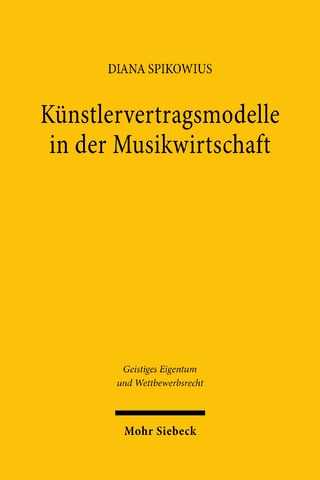 Künstlervertragsmodelle in der Musikwirtschaft