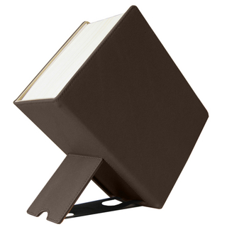 AdvoSKIN Premium Einband Gr. L (Sartorius) in Kaffee-Braun mit ausklappbarer Buchstütze & Geschenkverpackung