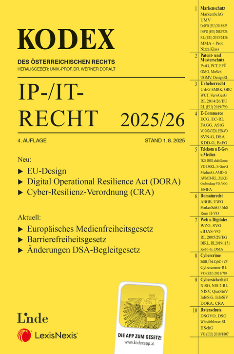 KODEX IP-/IT-Recht 2025 - inkl. App - 