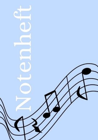 Notenheft: DIN A5 Notenlinienheft | 30 Seiten mit 12 Notenzeilen / Systeme pro Blatt | Papier 90g/m² | Musikheft mit Notenlinien