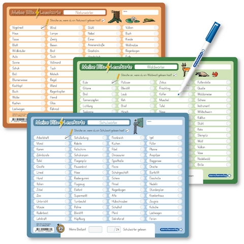 Meine Blitzlesekarten - Suchwörter - Katrin Langhans