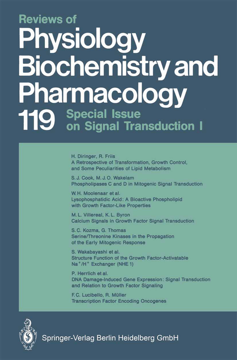 Reviews of Physiology, Biochemistry and Pharmacology - M. P. Blaustein, O. Creutzfeldt, H. Grunicke, E. Habermann, S. Numa, D. Pette, H. Reuter, B. Sakmann, M. Schweiger, E. M. Wright