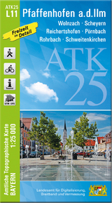 ATK25-L11 Pfaffenhofen a.d.Ilm (Amtliche Topographische Karte 1:25000) - 