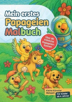 Mein erstes Papageien-Malbuch