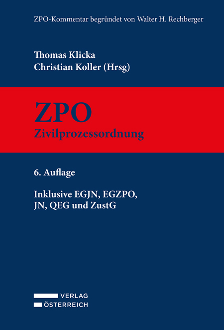 ZPO - Zivilprozessordnung - 