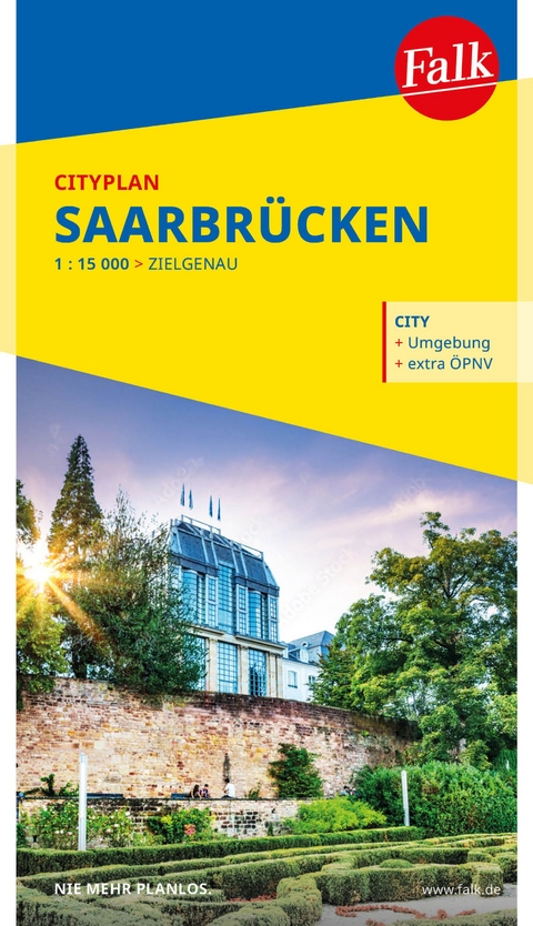 Falk Cityplan Saarbr&uuml;cken 1:15.000