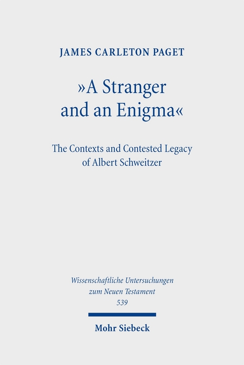 "A Stranger and an Enigma" - James Carleton Paget