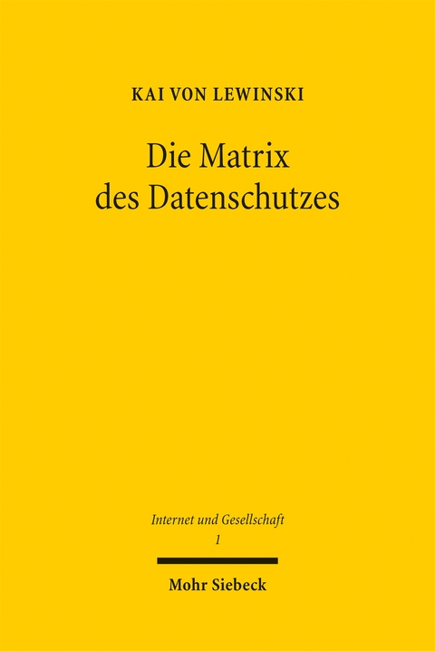 Die Matrix des Datenschutzes - Kai von Lewinski