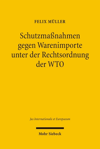 Schutzmaßnahmen gegen Warenimporte unter der Rechtsordnung der WTO