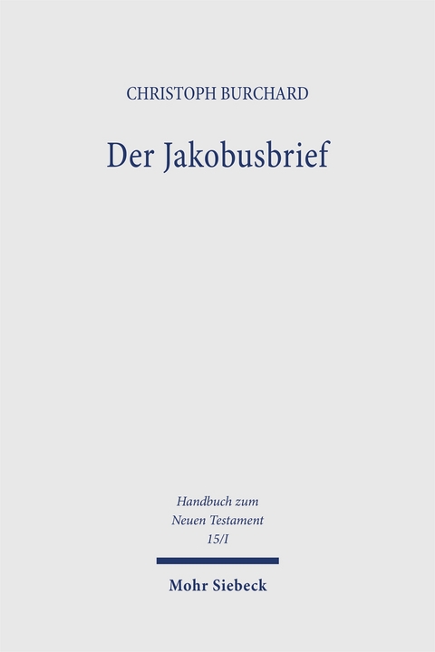 Der Jakobusbrief - Christoph Burchard