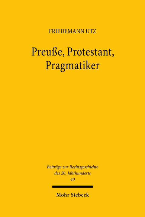 Preuße, Protestant, Pragmatiker - Friedemann Utz