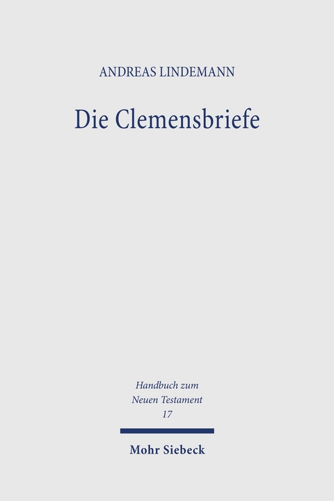 Die Clemensbriefe - Andreas Lindemann