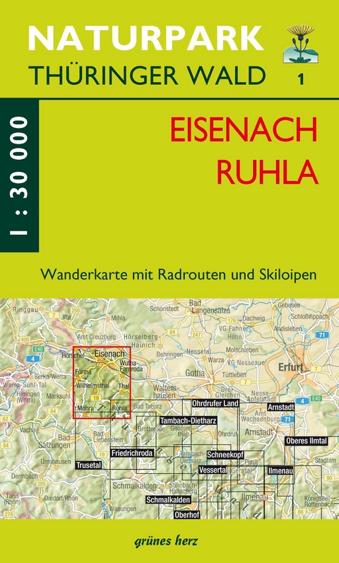 Wanderkarte Eisenach, Ruhla