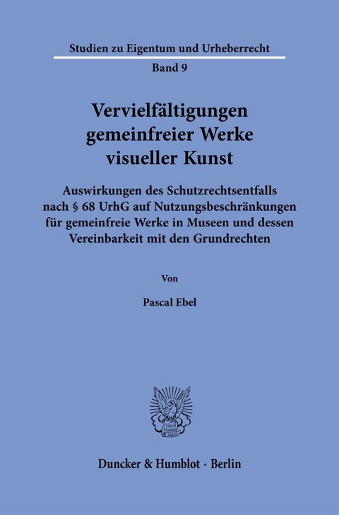 Vervielf&auml;ltigungen gemeinfreier Werke visueller Kunst - Pascal Ebel