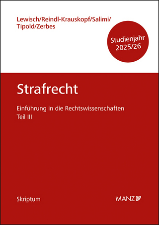 Strafrecht Einführung in die Rechtswissenschaften Teil III