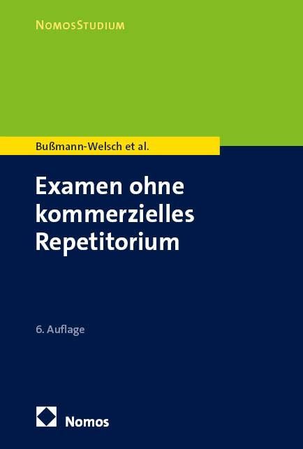 Examen ohne kommerzielles Rep - Til Martin Bu&szlig;mann-Welsch, Nancy Domay, Charlotte Germershausen