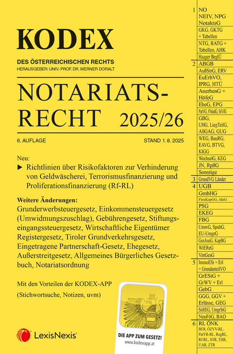 KODEX Notariatsrecht 2025/26 - inkl. App - 