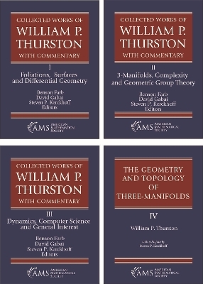 Collected Works of William P. Thurston with Commentary (the Set)