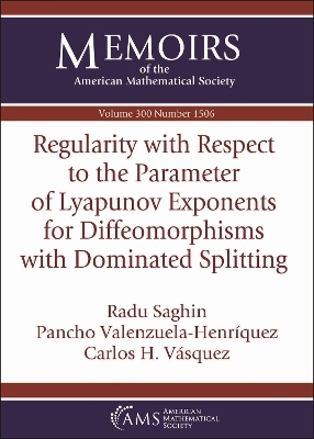 Regularity with Respect to the Parameter of Lyapunov Exponents for Diffeomorphisms with Dominated Splitting - Radu Saghin, Pancho Valenzuela-Henriquez, Carlos H. Vasquez