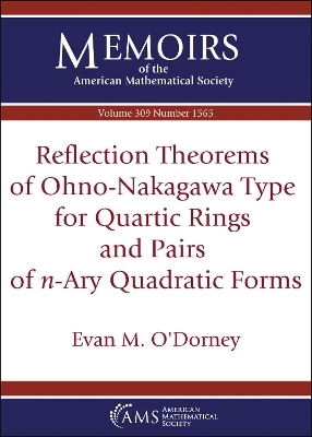 Reflection Theorems of Ohno-Nakagawa Type for Quartic Rings and Pairs of $n$-Ary Quadratic Forms