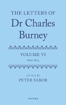 The Letters of Dr Charles Burney