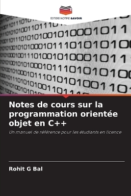 Notes de cours sur la programmation orientée objet en C++