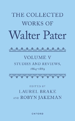 The Collected Works of Walter Pater, Volume V