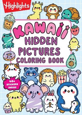 Kawaii Hidden Pictures Coloring Book