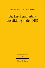 Die Kirchenjuristenausbildung in der DDR - Hans-Christian Lachmann