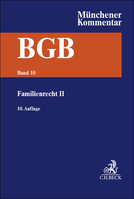 M&uuml;nchener Kommentar zum B&uuml;rgerlichen Gesetzbuch Bd. 10: Familienrecht II &sect;&sect; 1589-1921, RelKErzG, VBVG, SGB VIII, SaRegG - 