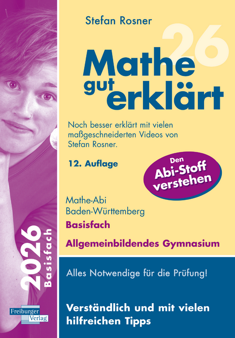 Mathe gut erkl&auml;rt 2026 Basisfach Baden-W&uuml;rttemberg Gymnasium - Stefan Rosner