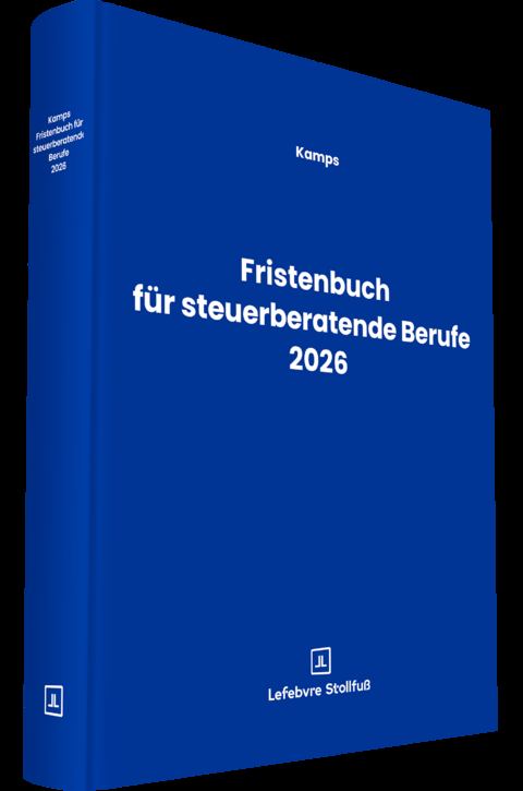 Fristenbuch f&uuml;r steuerberatende Berufe 2026