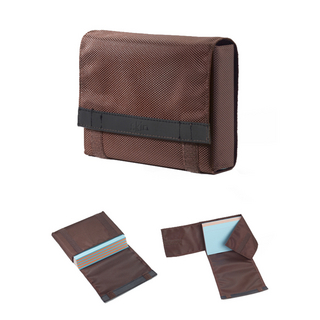 CardSKIN Schutzhülle für Karteikarten im Format DIN A6 (höhenverstellbar) in Kaffee-Braun