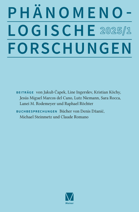 Ph&auml;nomenologische Forschungen 2025-1 - 