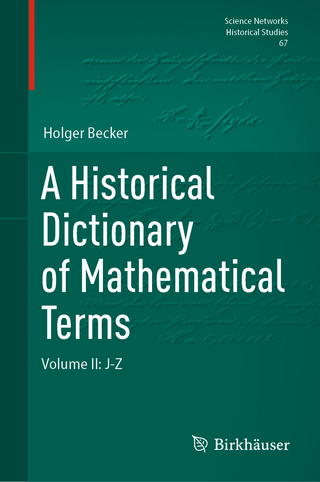 A Historical Dictionary of Mathematical Terms