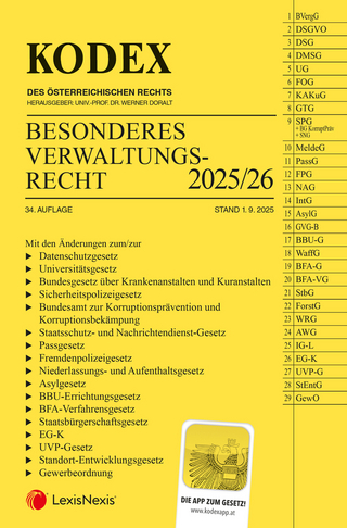 KODEX Besonderes Verwaltungsrecht 2025/26 - inkl. App