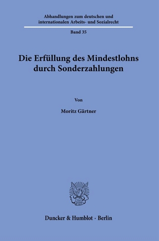 Die Erfüllung des Mindestlohns durch Sonderzahlungen