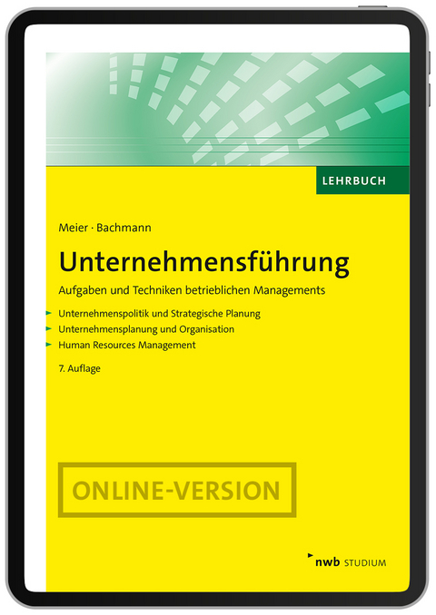 Unternehmensf&uuml;hrung - Harald Meier