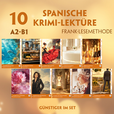 10 Spanische Krimi-Lektüre A2-B1 (10 Bücher + Audio-Online) - Elena Vallejo
