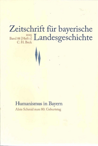Zeitschrift für bayerische Landesgeschichte Band 88 Heft 1/2025