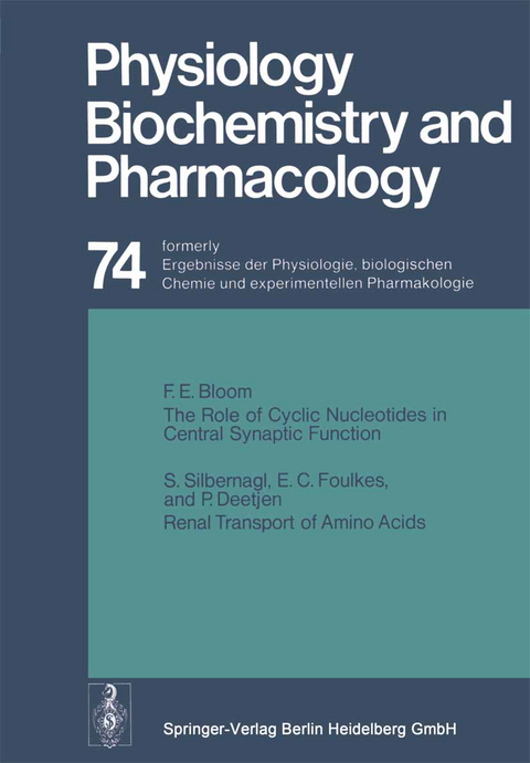 Reviews of Physiology, Biochemistry and Pharmacology - R. H. Adrian, E. Helmreich, H. Holzer, R. Jung, K. Kramer, O. Krayer, R. J. Linden, F. Lynen, P. A. Miescher, J. Piiper, H. Rasmussen, A. E. Renold, U. Trendelenburg, K. Ullrich, W. Vogt, A. Weber