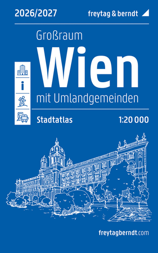 Wien Großraum, Städteatlas 1:20.000, 2026/2027, freytag & berndt