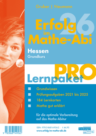 Erfolg im Mathe-Abi 2026 Hessen Lernpaket 'Pro' Grundkurs - Helmut Gruber; Robert Neumann