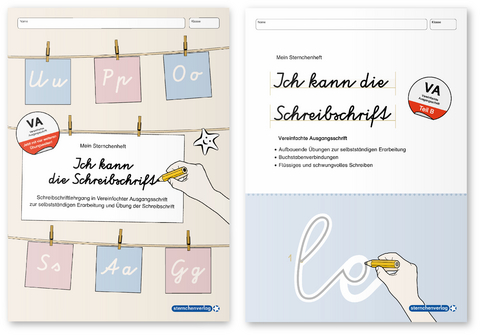 Ich kann die Schreibschrift + Übungsheft zu den Buchstabenverbindungen - Vereinfachte Ausgangsschrift - 2 Hefte - Katrin Langhans